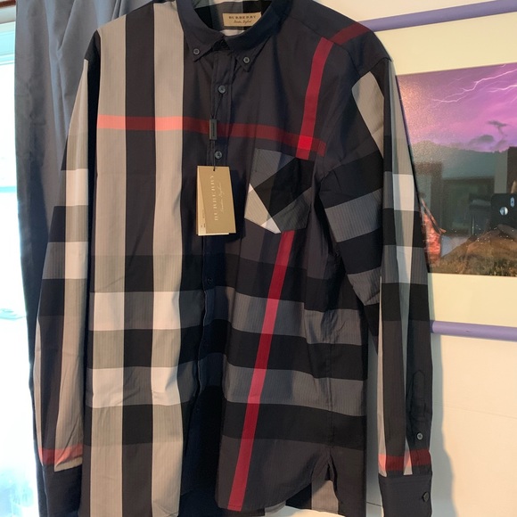 burberry exploded check shirt